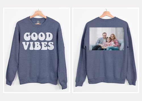 Custom Sweatshirt Add Your Own Text Logo Photo Personalized Design Your Own Pullover Front Back Side3