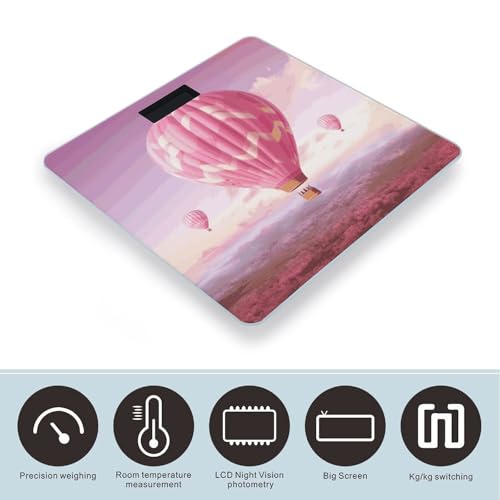 Báscula de baño digital FekiLoot con pantalla grande miniatura 3