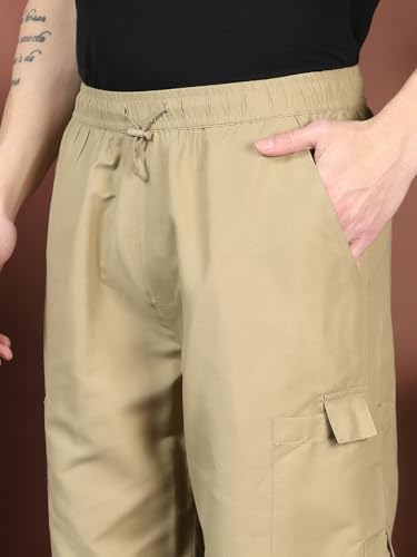 Image of KOTTY Men's Urban Style Relaxed Cargo Pants with Stylish Pockets and All-Day Comfort
