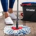 O-Cedar Genuine RinseClean Deep Clean Spin Mop Head Replacement | Machine Washable | Reusable | Microfiber Refill | 40% More Cleaning Power