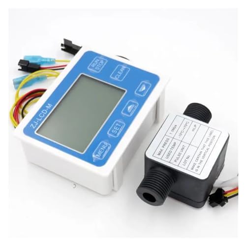 Medidor agua digital G1/2 y sensor de flujo aceite con controlador cuantitativo líquido 2