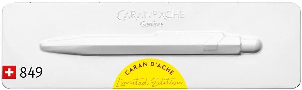 Caran d'Ache 849 Ballpoint Pen 'Claim Your Style' Edition 2 - Canary Yellow, multicoloured