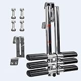 XinKunmarine 3 Step Boat Ladder, Stainless Steel Dive Boarding Ladders for Bass Fishing Boats, Heavy-Duty with Non-Slip Treads