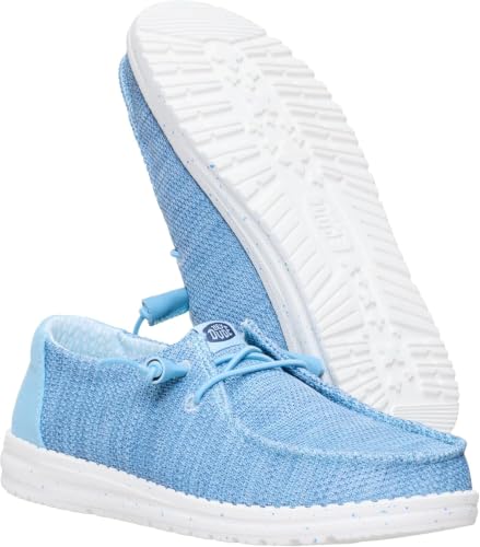 Image of HEYDUDE Women's Wendy Stretch Sox Slip On Loafer | Lightweight Stretch Mesh Easy On | Elastic Laces, Sock Like Fit