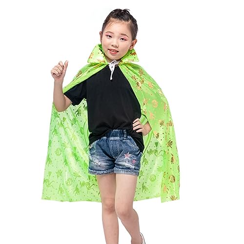 Boys/Girls' Cloak Pumpkin Print One Size Hooded Cloak Party Halloween Performance