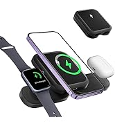 3 in 1 Wireless Charging Station for Apple Multiple Devices，20W Wireless Charger Foldable Wireles...
