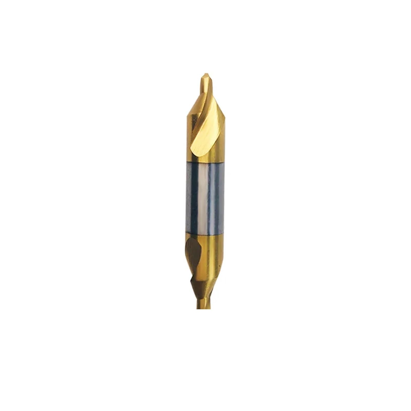 Punta for trapano a smusso con scanalatura a spirale in acciaio rapido contenente cobalto, 60°, tipo A, punta for centraggio da 1,5 mm(HSS TiN Coated,A5.0 (12MM)_10PCS)