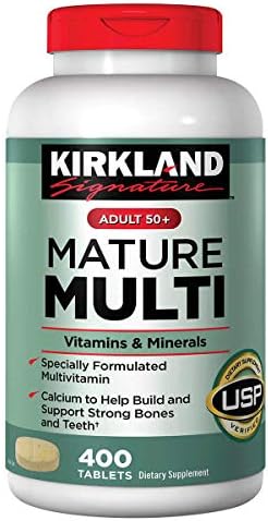 Kirkland Signature Adults, 50 plus Mature Multi Vitamins & Minerals, 800-Count Tablets