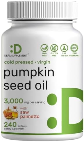 Kürbiskernöl mit Sägepalme 3000 mg, 240 Softgels