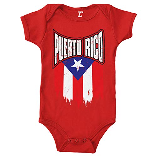 Puerto Rico - Torn Flag Strong Proud Bodysuit
