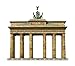 Produktbild Umbum 346 Maßstab 1: 160 19 x 7,5 x 15,5 cm "Clever Papier Brandenburger Tor/Berlin/Germany" 3D Puzzle (76) teiligem Steckschlüsselsatz