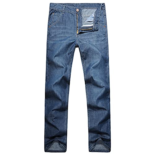Jean Large Homme Pantalon Décontracté à Jambes Droites Fluide