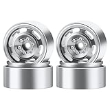DashRC 1.9 Beadlock Wheel Rim, 177g Heavy Aluminum Alloy Beadlock Wheels for 1/10 RC Crawler SCX10 TRX4 TRX...