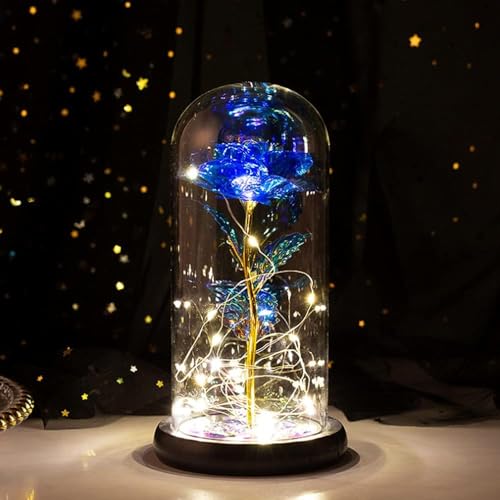 枯れない花 バラ造花 LEDライト 電池式 24Kゴールドローズ フラワーライト フラワーギフト バレンタインデー