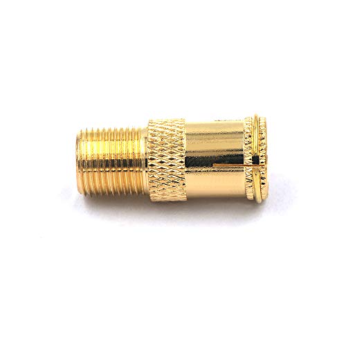 Vce Rg6 Coaxial Cable Connector, Quick Push On Male To F Type Female Coax Extender Gold Plated Adapter, 5 Pack #TOP5