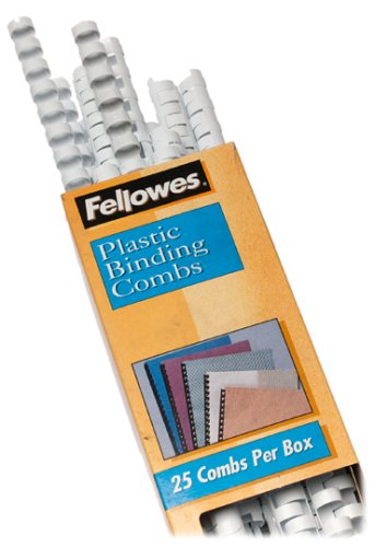 Fellowes 1/2in White Binding Combs (25 Pack)