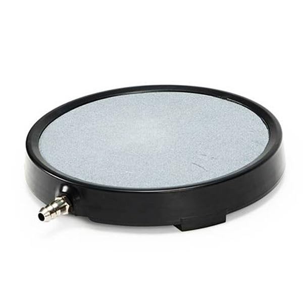 eco-filtration Round Ceramic Air Stone 210mm โ Large Fine Bubble Aeration Disc for Ponds, Koi Tanks & Aquatic Systems, Heavy-Duty Ceramic Air Diffuser with 8mm Connector for High Air Flow Pumps โ image 1