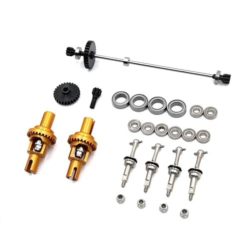 RC���f���A�N�Z�T���[ For Wltoys 284131 284010 K969 K979 K989 K999 P929 1/28 �����V���t�g�쓮�M�A�����x�A�����O�Z�b�g RC �J�[�A�b�v�O���[�h���i(Yellow)