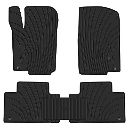 San Auto Car Floor Mats Fit for 2016-19 Mercedes-Benz GLE 350, 2017-19 Mercedes-Benz GLS 450, 2013-16 Mercedes-Benz GL350/GL450 Rubber Front & Rear Auto Floor Liners All Weather Heavy Duty Black