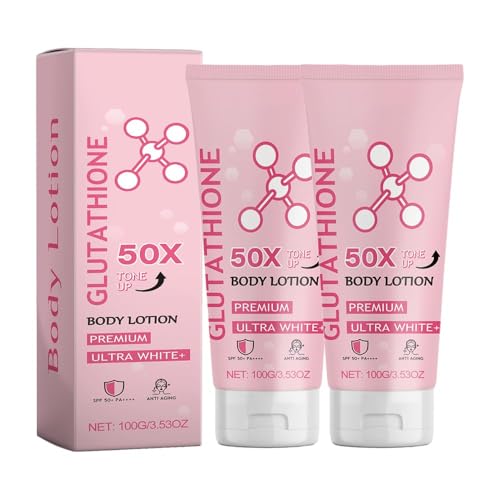 Loción corporal tonificante Glutathione 50x, loción corporal de glutatión, crema de glutatión, loción corporal perfumada hidratante y suave para todo el cuerpo, loción corporal iluminadora, para todos