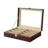 hacer ranura madera ✔【WIDE USE】: El estuche de madera para gafas de sol se puede utilizar para la exposición, la decoración del hogar, el almacenamiento personal, el artista de maquillaje profesional, el coleccionista de joyas, o como un regalo de caja de joyas para la familia o los amigos.