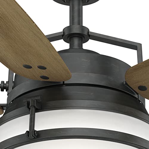 Casablanca Caneel Bay Indoor / Outdoor Ceiling Fan with LED Light and Wall Control, Aged Steel Finish, Large thumbnail 6