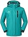 YSENTO Damen Winterjacke Wasserdicht Skijacke Softshelljacke Warm Gefüttert Winddicht Outdoor Snowboardjacke(Blau,M)