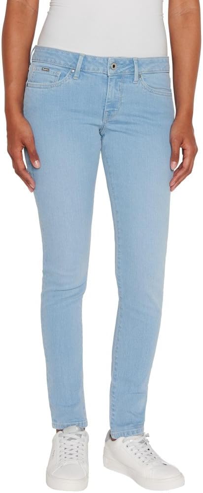 Jean Femme PEPE Jeans Taille 36 - Coupe Straight Bleu - Occasion Très Bon état