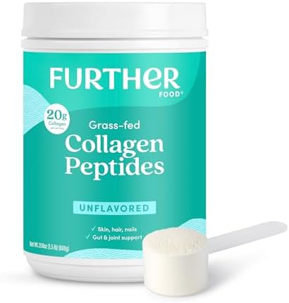 Further Food Unflavored Collagen Peptides Powder - 100% Grass-Fed...
