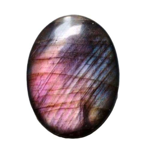 Labradorite violette naturelle ovale 42x30x8mm pour fabrication de bijoux DIY bague