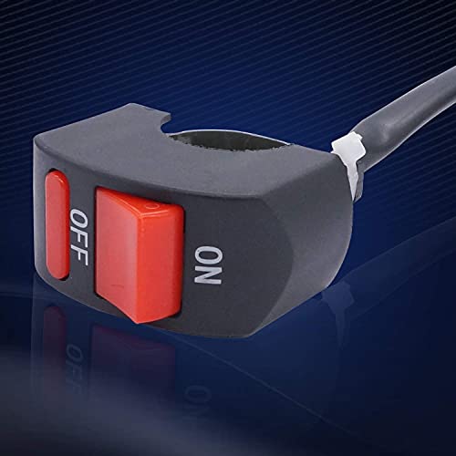 Taiss Motorcycle Bicycle Handlebar On Off Push Button Switch Motorcycles Scooter Electrombile Motorbike Light Tuning Part With 18Inch Connect Line F009 #TOP1