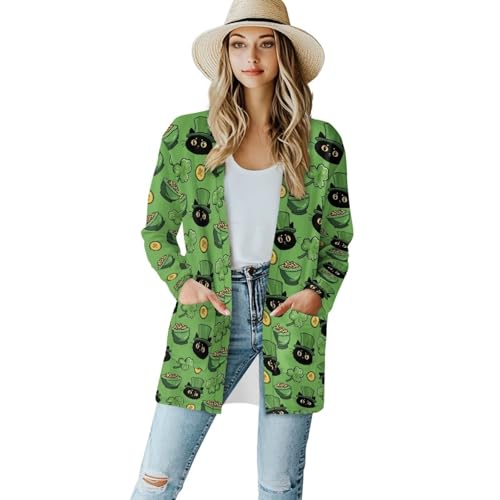 Image of Cardigan for Women Long Sweater Open Front Sweaters Fashion Lightweight Cardigans with Pockets