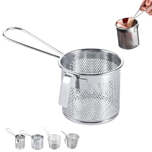 Cestello Per Pasta in Acciaio Inox,Divisorio Per Cottura,Cestello per pasta separata,Mestolo per spaghetti,cestelli Separato Per Pentola Ideale Per Scolare Spaghetti e Noodles Set