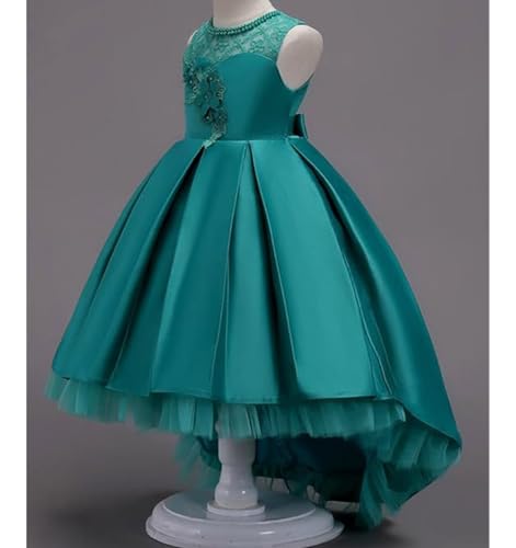 Geeda Princess Girls Dress for Wedding Birthday Party with Train Size 3-14 Years3