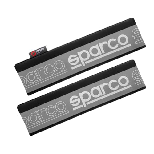 SPARCO Gurtschoner Gurtpolster Sicherheitsgurt Auto Gurtschutz Grau 2x