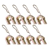 Cabilock 8 Stück Ventilverlängerungsclip aus Eisen für Autoreifenventil mit Fester Metallklemme Goldfarben Widerstandsfähig und Praktisch für Reifenwartung und Sicheres Fahren