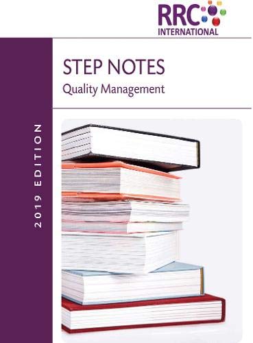 RRC STEP Note: Quality Management (RRC STEP Notes) : RRC International ...