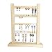 Soporte de Madera para Joyas Soporte para Pendientes Soporte para Joyas Cadena Expositor de Joyas con Ganchos para Anillos, Pendientes, Pulseras, Relojes Cosméticos y Accesorios