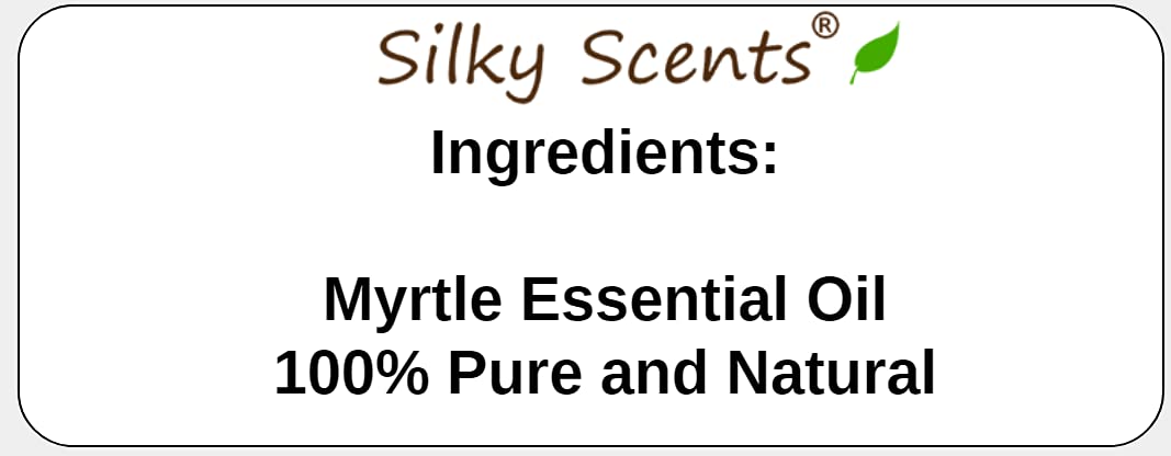 Silky Scents Myrtle Essential Oil (Myrtus Communis) 100% Pure and Natural - 1OZ-30ML