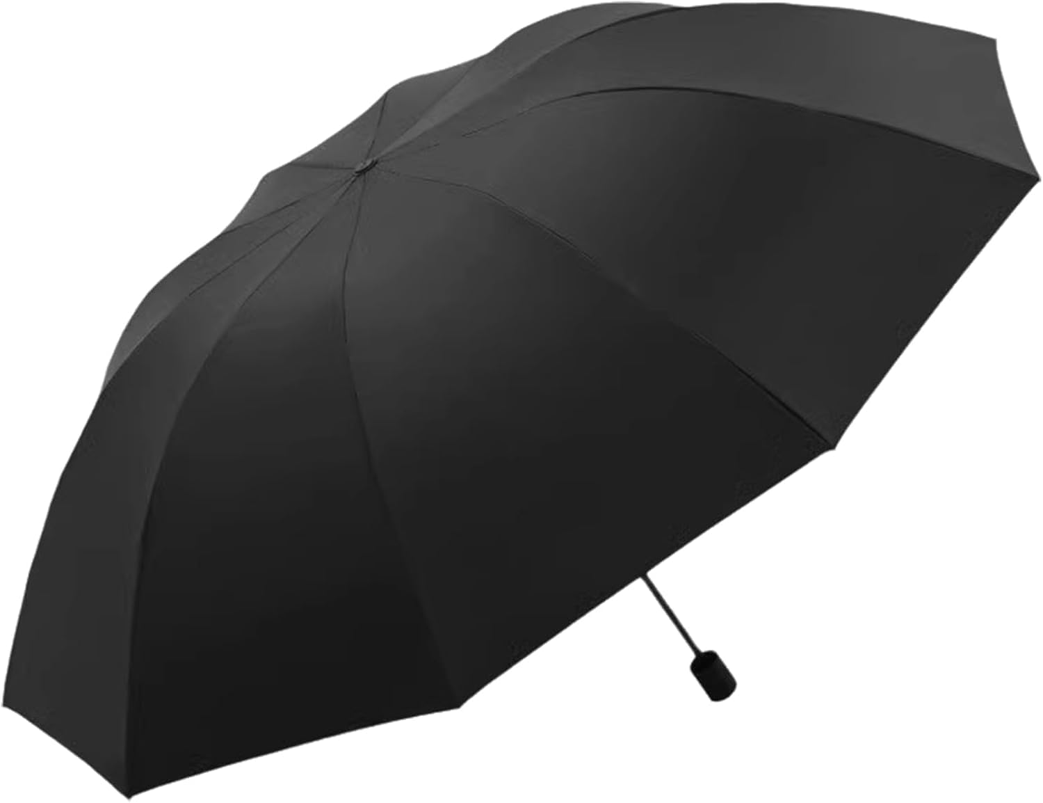 Travel Umbrella, Windproof Travel Umbrella, Automatic for Rain Strong Compact Folding for Black Glue Sun