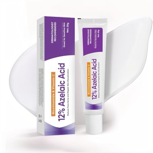 12% Azelainsäure Serum, Azelainsäure Gesichtscreme, Hyaluronsäure & Niacinamid, Rötungslinderung, Akne, Gesichtsserum für Sensible Haut (1)