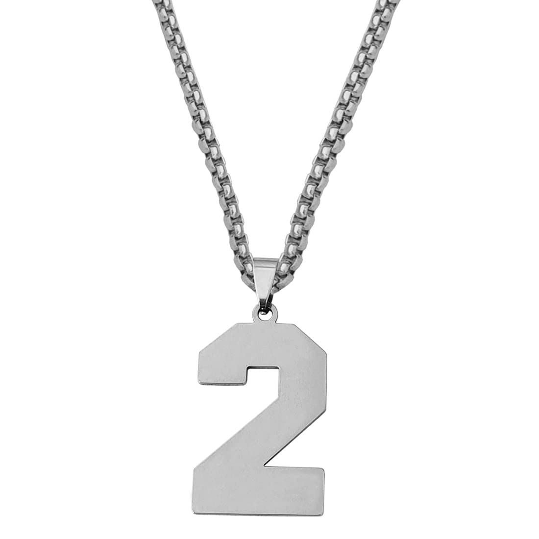 M Men Style Sports Jersey Number Jewelry Gift for Him Silver Stainless Steel Pendant Chain For Men And Women LCPn187 (B0BYNDML9M) Amazon Price History, Amazon Price Tracker