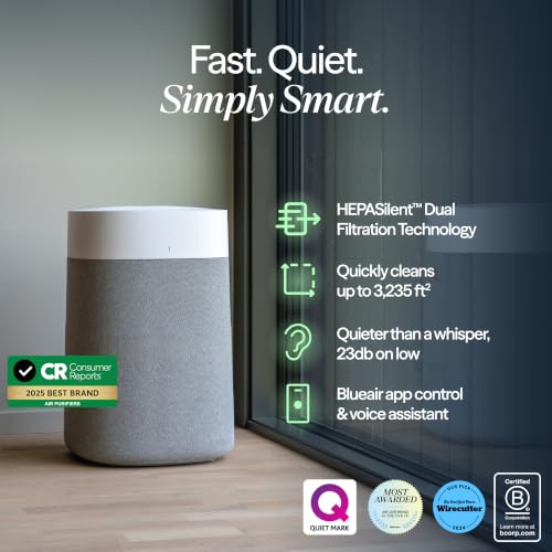 BLUEAIR Blue Pure 211i Max Smart Air Purifier for Large Rooms up to 3,235 Sq Ft, HEPASilent Air Cleaner for Pets, Allergies, Smoke & Dust, WiFi Air Purifier with Auto Mode, Quiet Air Purifier for Home - Image 2