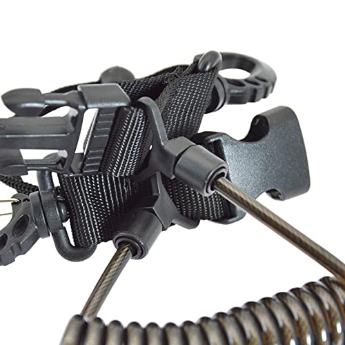 SIUKE cabo espiral Cabo em espiral espiral anti-perda, lanternas, coleira de segurança para mergulho
