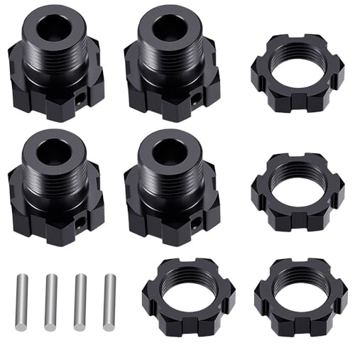 MOHERO 4Pcs RC Wheel Hex Hubs Adapter for 1/8 Mojave 4S BLX ARA4404 RC Car Truck Upgrade Parts