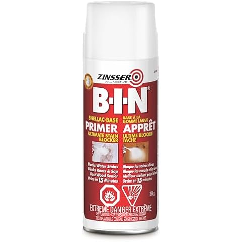 Zinsser BIN Shellac Base Primer-Sealer in White, 369g Cover