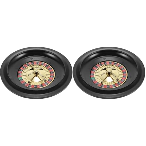 Cabilock 2st Russisches Roulette Europäisches Party- Roulette-tische Rad Glücksspiel- Rouletterad Aus Holz Pokerrad Rotieren Plastik Haushalt Pokertisch