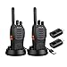 Retevis H-777 Rechargeable Walkie Talkie Adults, Long Range 2 Way Radio, Portable FRS Two Way Radio with LED Flashlight(Black, 2 Pack)