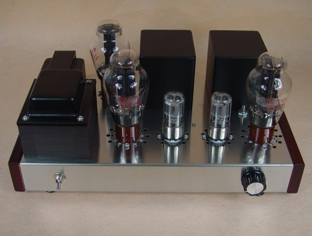 AEsmart - ICAIRN AUDIO Home Audio HiFi 2.0 5Z3P+6N8P+300B Tube Amplifiers DIY Kits Power Handle 14W+14W Assembled Version Optional (Assembled with Tubes 230𝖵)