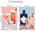 Retro Cocktail Paint by Numbers Kit for Adults Beginner - Wine Glass Adult Paint by Number kit,Easy 2 Pack Acrylic Adults' Paint-by-Number Kits On Canvas for Dorm Decor 8x12inch(with Frame)
